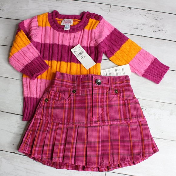 TCP Vintage Sweater Pleated Skirt Size 6 9 Mo - Picture 2 of 9